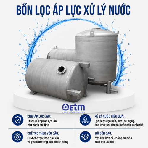 Bồn lọc áp lực xử lý nước